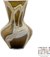 Design vaas Parma - Fidrio TUNDRA - glas, mondgeblazen bloemenvaas - hoogte 28 cm