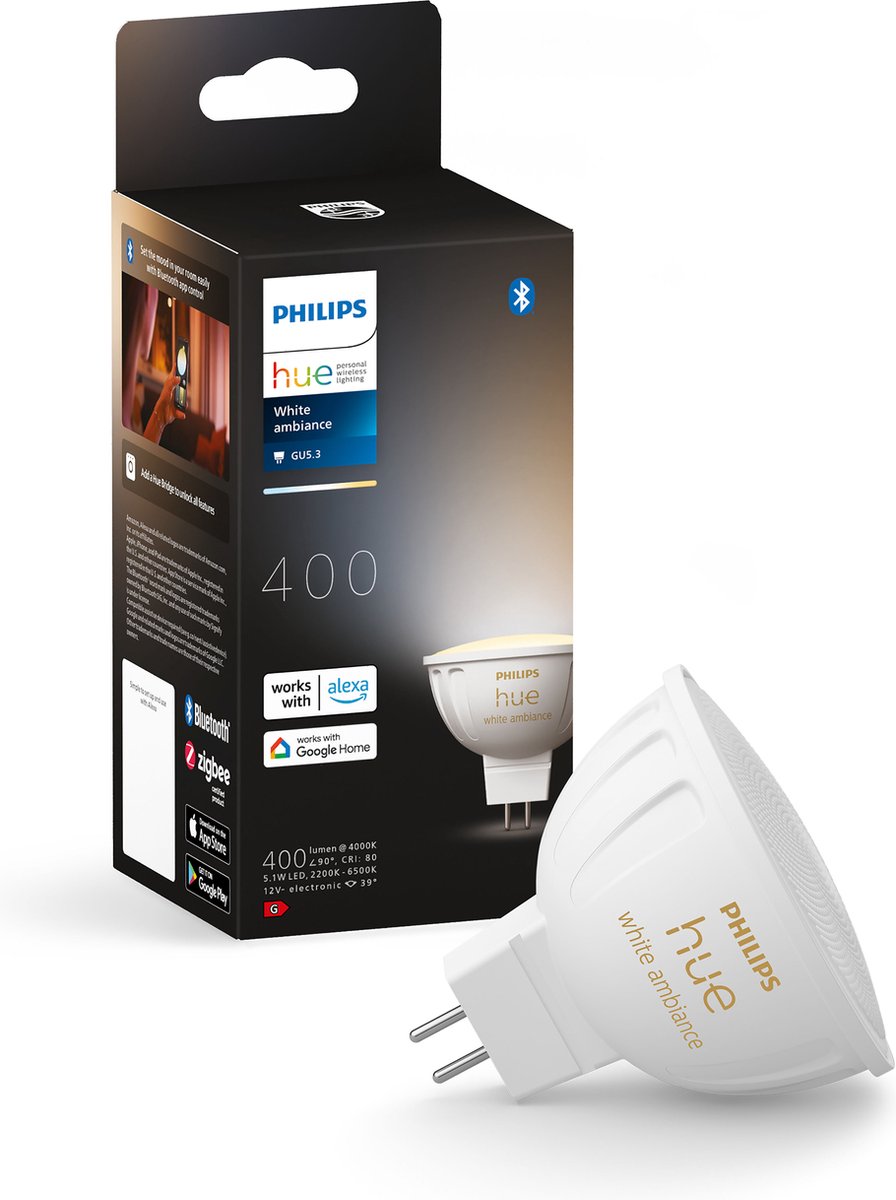 Philips Hue spot White Ambiance - MR16