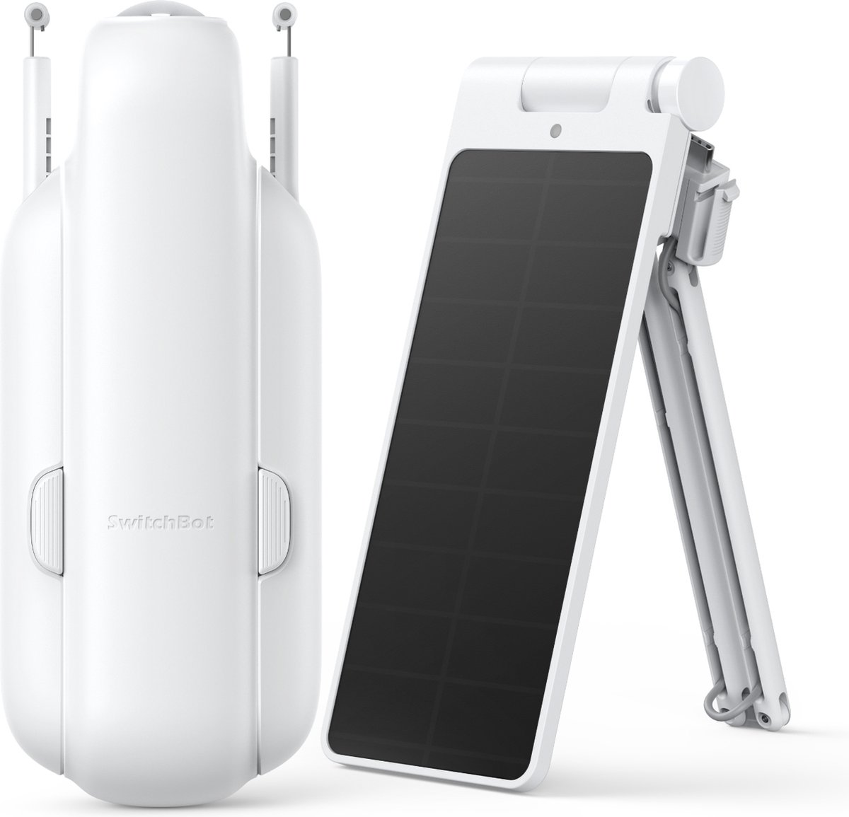 Switchbot Curtain 3 Solar Combo - U-Rail Versie 3 (2023) - Wit - Smart home gordijnmotor - Smart Gordijn - Automatisch gordijn - Inclusief zonnepaneel
