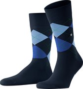 Burlington King One size duurzaam biologisch katoen sokken heren blauw - Maat 46-50