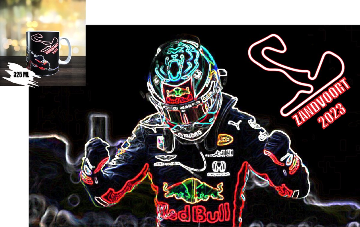 formule 1 mok - max verstappen - 33 - f1 - zandvoort 2023 - mok-kado
