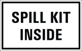 Spill kit inside sticker 400 x 250 mm