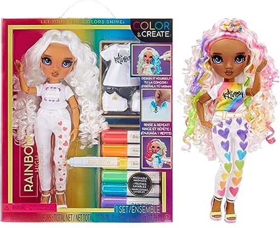 Poupée Mannequin Rainbow High - Rose - 27cm - Pour Enfant de 6 ans