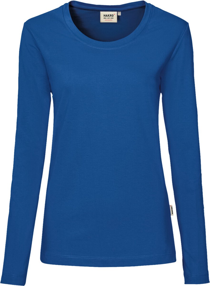 Hakro T-Shirt Dames Lange Mouwen MIKRALINAR® (Koningsblauw)