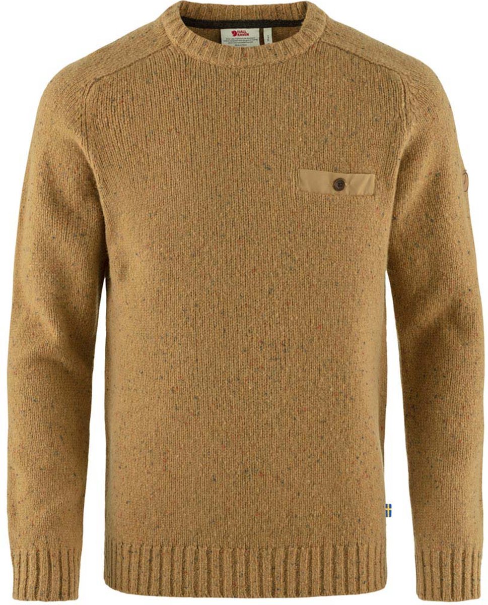 Fjällräven Lada Round-neck Sweater Trui Heren Buckwheat L Bruin