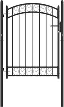 vidaXL Poort - 105x180 cm - Vierkant staal - Antraciet