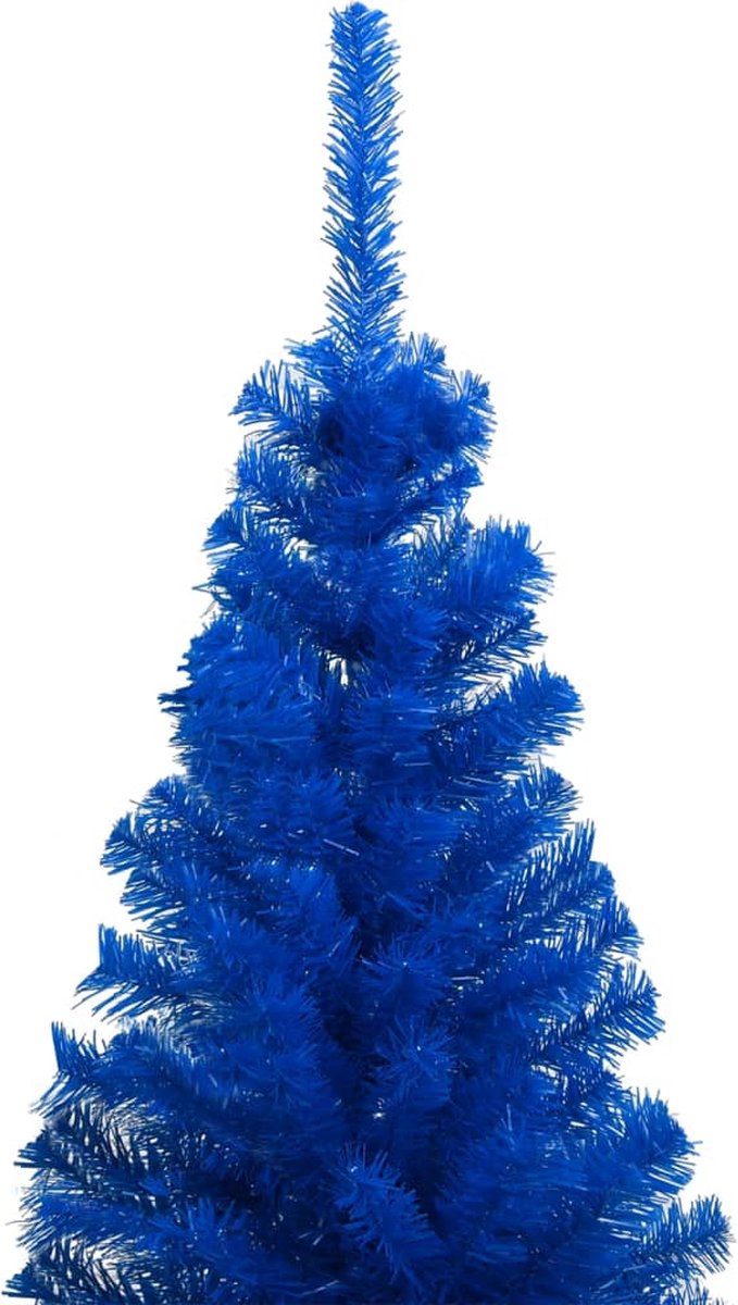 The Living Store Saule Lumineux - Sapin de Noël Artificiel 120 cm - LED 120  - Wit - Blauw