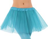 Jupe/tutu d'habillage femme - tissu tulle avec élastique - bleu turquoise - modèle taille unique - du 4 au 12 ans