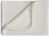 Mushie Wiegdeken Ribbed Baby Blanket - Ivory