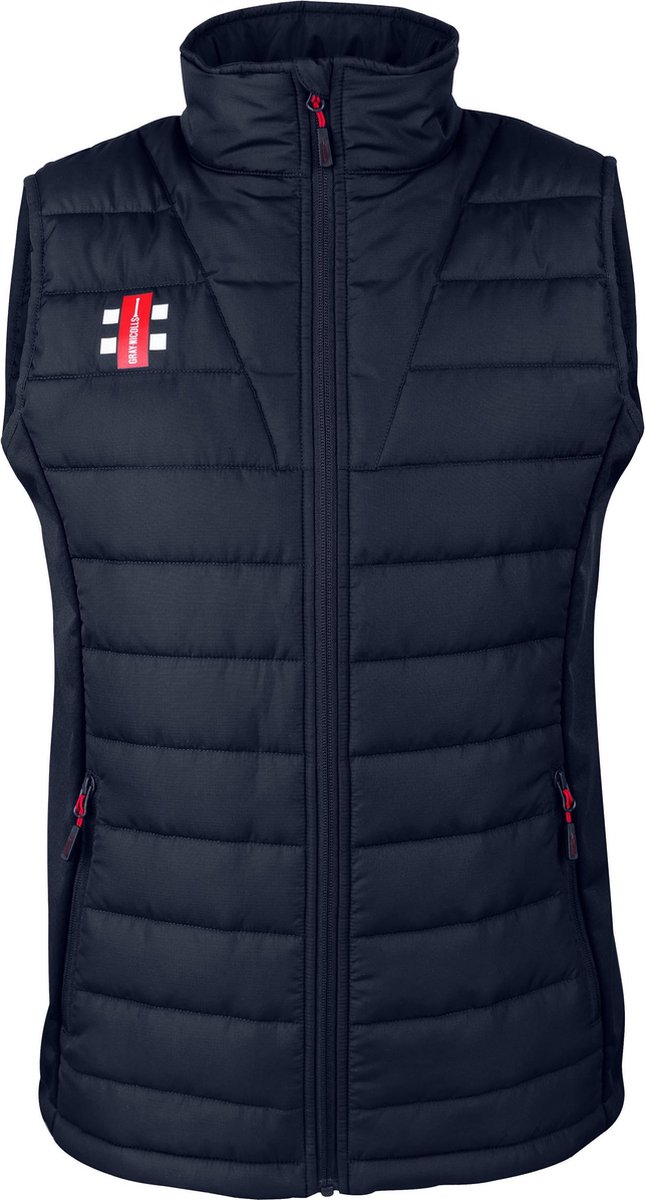 Gray-Nicolls Cricket BODYWARMER PRO PERF BLK S Small - Zwart