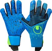 Uhlsport Keepershandschoenen Aquagrip HN - Pacific Blue/Black/Fluo Green