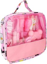 HomeBerg Babyverzorgingsset - 13-delig/set - pasgeborenen - verzorgingsset - Thermometer - Essentiële Healthcare accessoires - Baby - Reizen - Thuisgebruik - draagtas - Roze