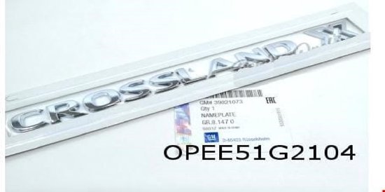 Opel Crossland X embleem tekst ''Crossland X'' Origineel! 39021073 | bol