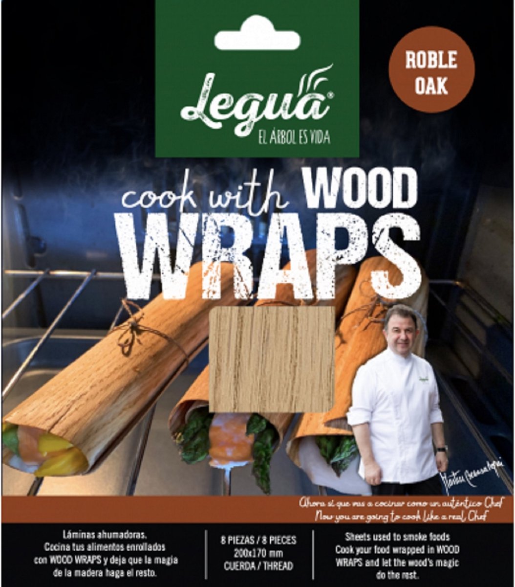 Legua Wood wraps Eiken - pak a 8 vellen