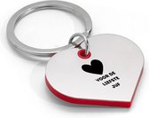 Akyol - voor de liefste juf sleutelhanger hartvorm - Juf - docenten leraren - cadeau