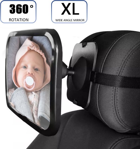Buxibo - Verstelbare Baby Achteruitkijk Autospiegel - Auto