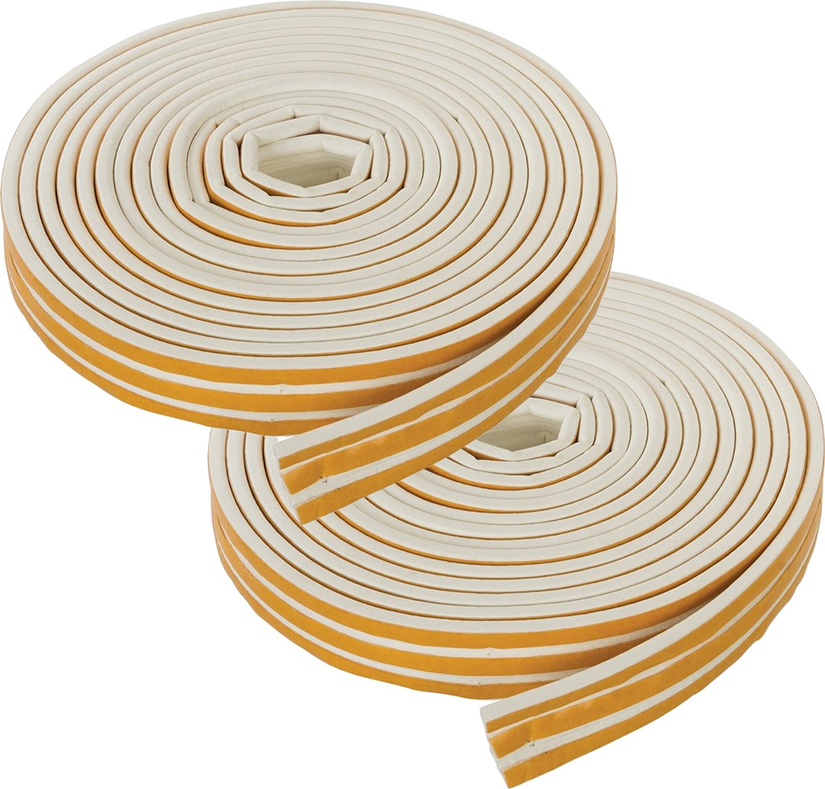 Fixman Tochtstrip - 2x - tochtwering - wit - zelfklevend - E-profiel - 15 meter - 3 tot 5 mm