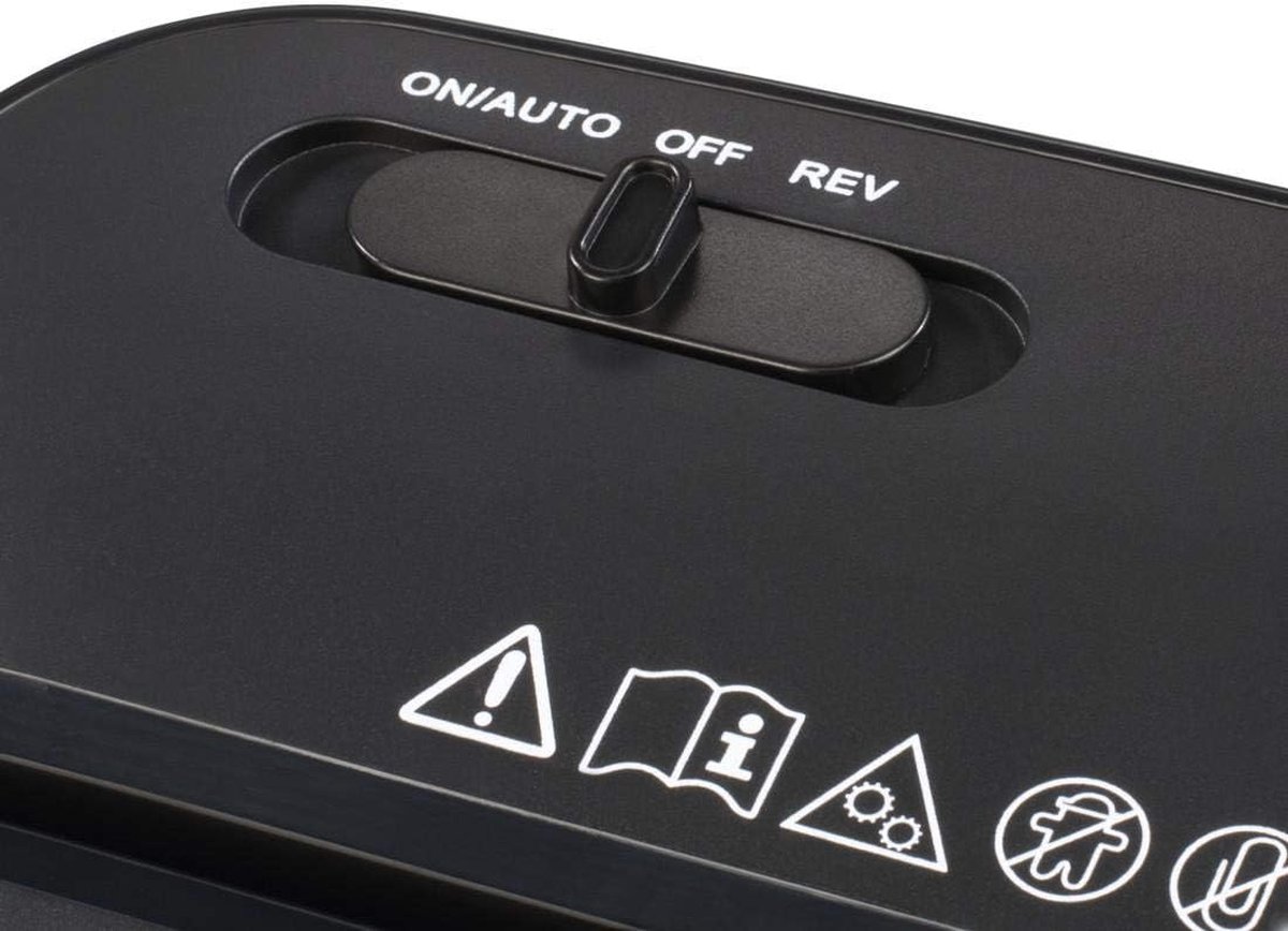 Intelectro Papierversnipperaar - Krachtige Elektrische Papierversnipperaar voor Thuisgebruik - 8L Opvangbak - Snippers Uitvoer - 6 Vellen/Keer - Overhittingsbeveiliging - Terugloopfunctie - Zwart - Levering Sneller dan Aangegeven! thumbnail 2