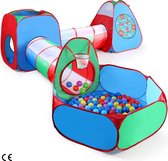 5-in-1 Speeltent voor Kinderen - Interactieve Tunneltent en Speelgoedtent - Voor Binnen en Buiten - Opbergtas Inbegrepen (Exclusief Ballen)