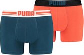 Puma - Placed Logo Boxer 2p - Boxer Shorts-L