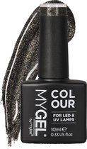 Mylee Gel Nagellak 10ml [Rock hard] UV/LED Gellak Nail Art Manicure Pedicure, Professioneel & Thuisgebruik [Fine Glitters Range] - Langdurig en gemakkelijk aan te brengen