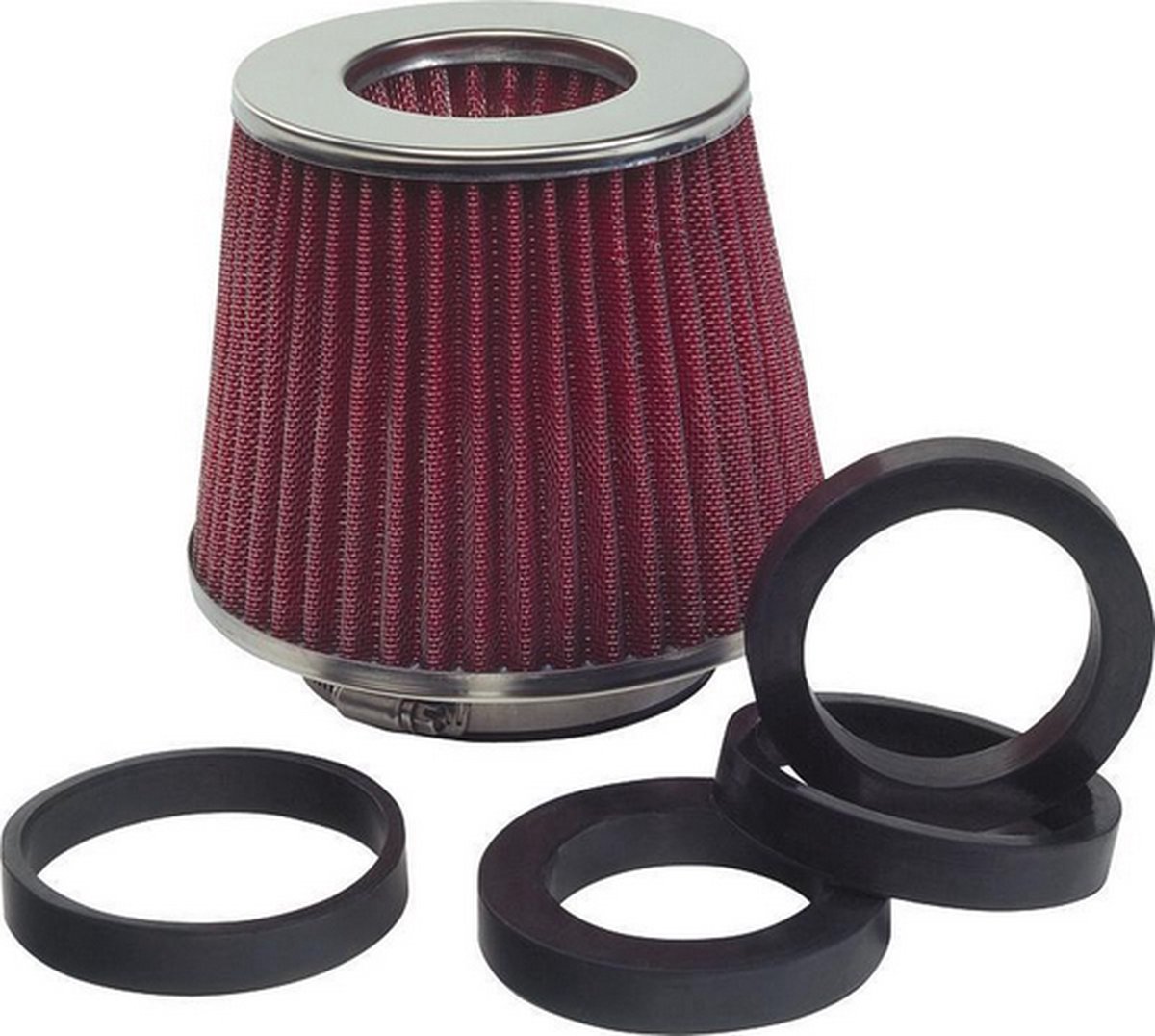 LK open sportluchtfilter 155 X 155 Mm 60/65/70/75/80/85/89 Mm Roze