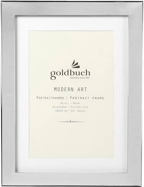 GOLDBUCH GOL-960112 fotolijst Modern Art voor 10x15 cm, zilver