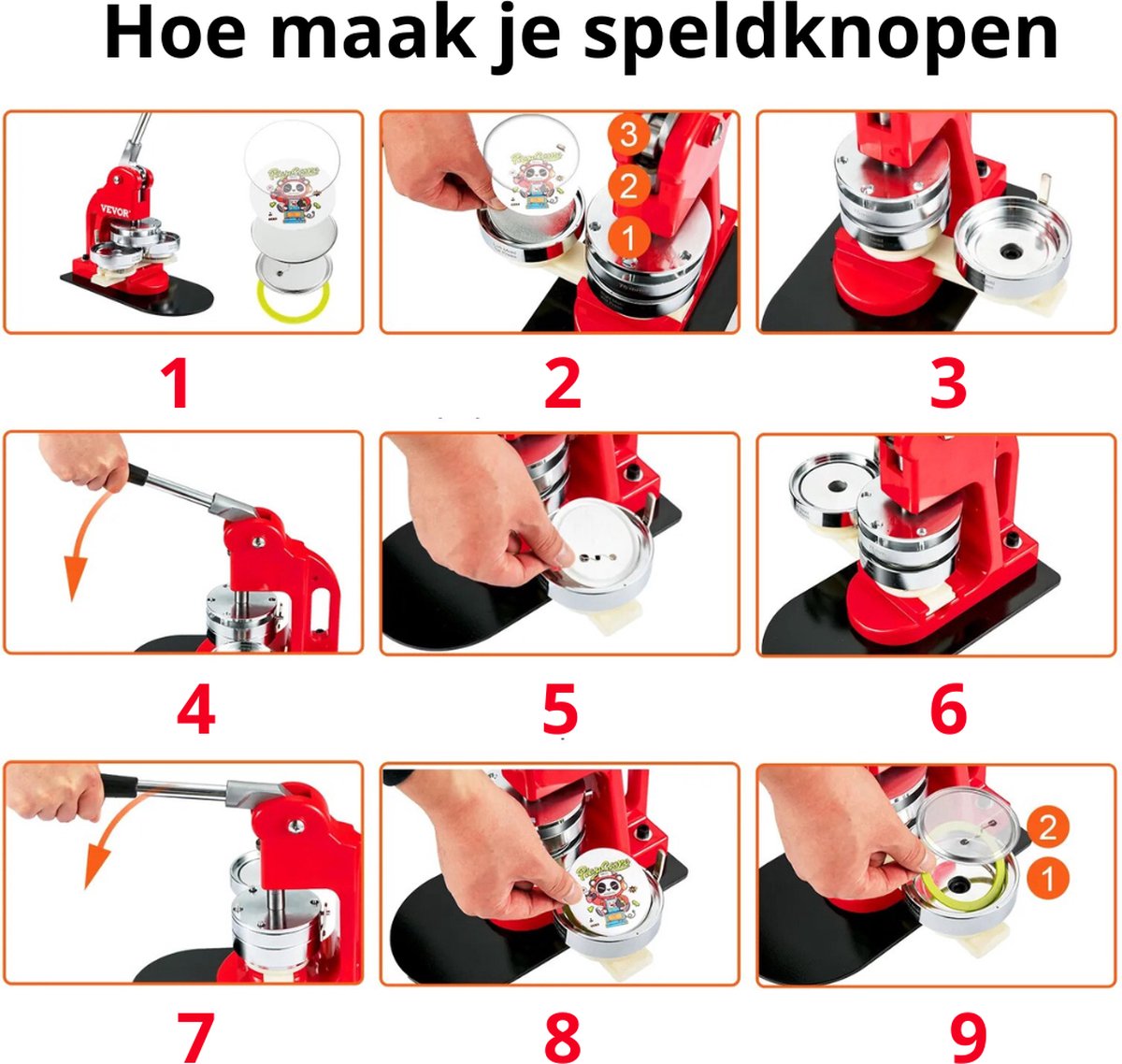 BUYGOO 30 Stuks Buttons Zelf Maken zonder Buttonmachine, Transparant, Doe -het-zelf, Set met Buitendiameter 60 mm, Buttons, Transparant, Doe-het-zelf, met Speld voor Foto, Afbeelding, Kleding