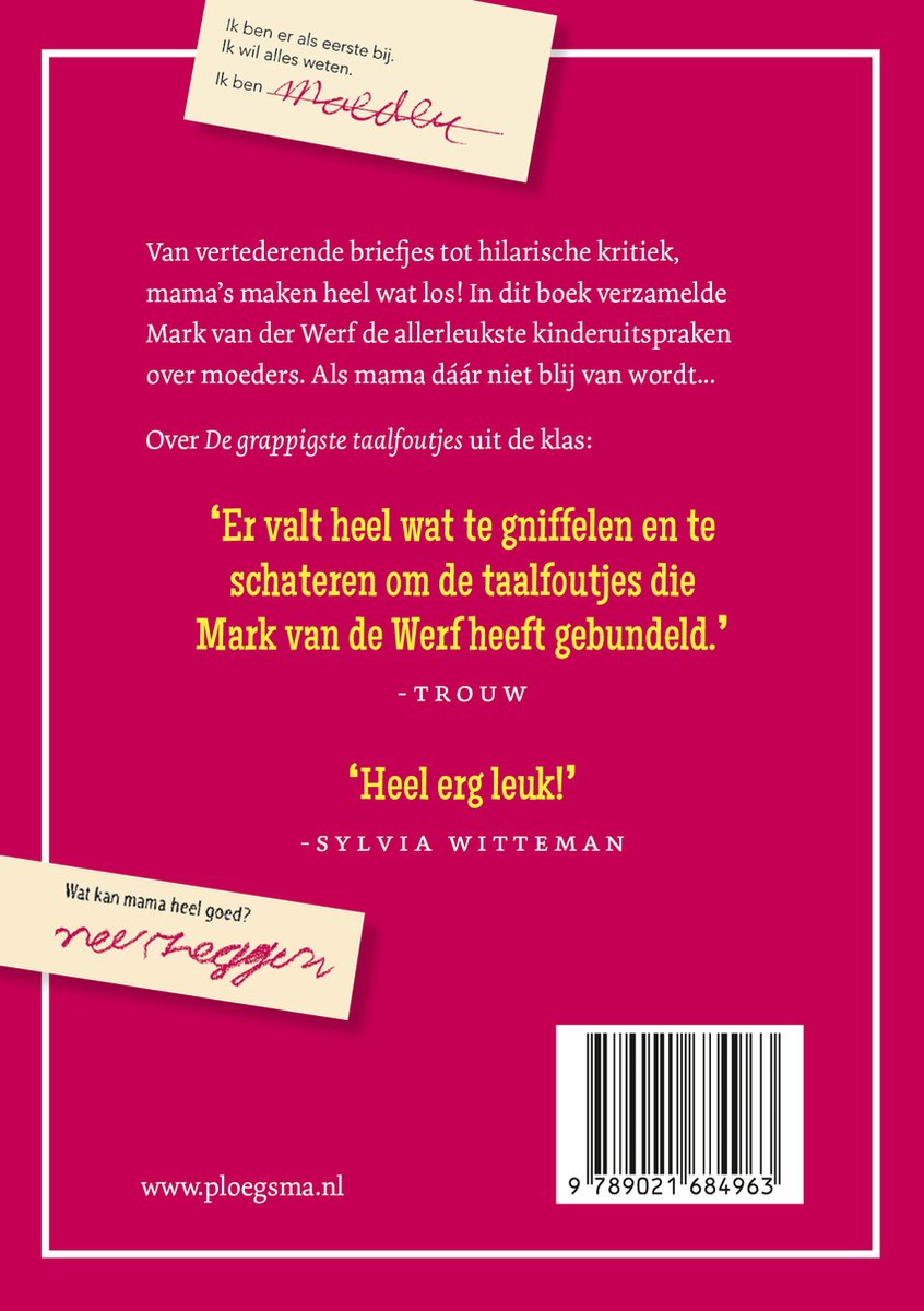 Meester Mark - Mama is mijn helt - back cover
