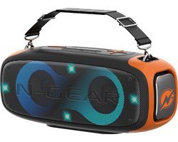 N-Gear Blazooka 830 - Bluetooth Speaker - Karaoke Set - Partybox - IPX5 Waterdicht