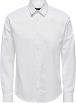 ONLY & SONS ONSANDY SLIM EASY IRON POPLIN SHIRT NOOS Heren Overhemd - Maat XL