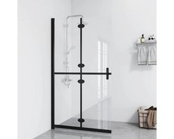vidaXL Inloopdouche - Inklapbare Douchewand - Inloopdouchewand inklapbaar 120x190 cm ESG-glas transparant - Glazen Douchewand - Douchedeur - Badkamerrenovatie