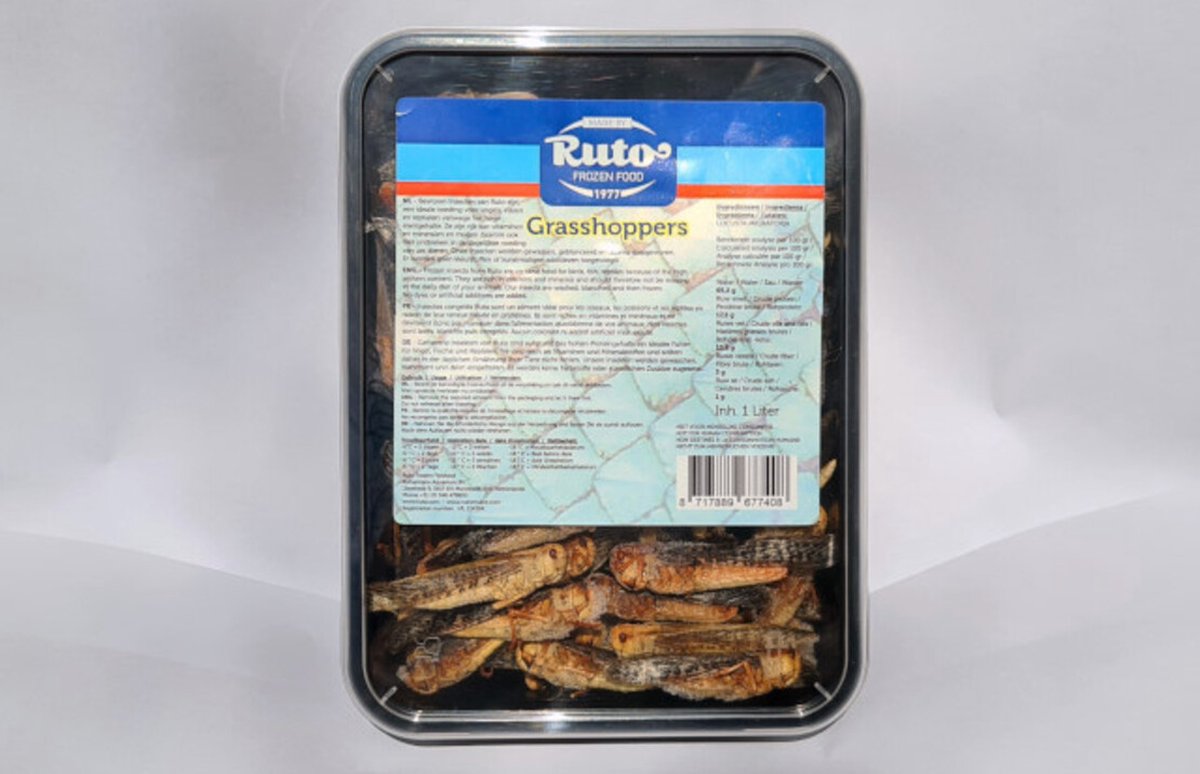 Ruto Sprinkhanen diepvries | 1 liter | voedzaam insectenvoer Diepvries