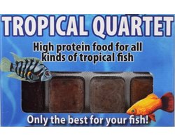 Ruto Tropical Quartet diepvries visvoer | blister 100 gram | 4-in-1 mix Diepvries