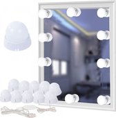 spiegellampen - spiegelverlichting - make up spiegellamp - 10 dimbare LED lampen