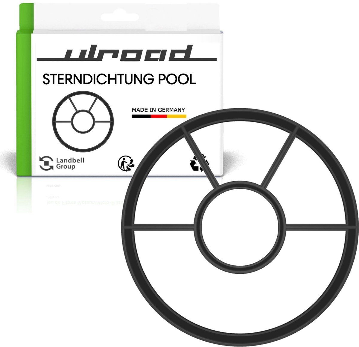 ULROAD 13,2 cm sterafdichting, geschikt voor Bestway flowclear 2006l/h zandfilter zwembadpomp 4 5 sterren ventielafdichting zwembad ster afdichting voor zandfilterinstallatie zandfilterventiel ventiel