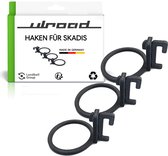 ULROAD 3 stuks houder ring haken geschikt voor Skadis gatenwand I geschikt voor SKadis accessoires houder geperforeerde plaat voor gereedschap I tangen I schaar I kabels..