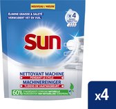 Sun Nettoyant pour lave-vaisselle - InWash - Pack économique 4 x 4 pieces