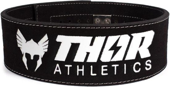 Thor Athletics Lifting Belt - Powerlift Riem - Fast Clip Sluiting - Lever Belt - Krachttraining Accessoires - Zwart - Maat (L) - Thor Athletics