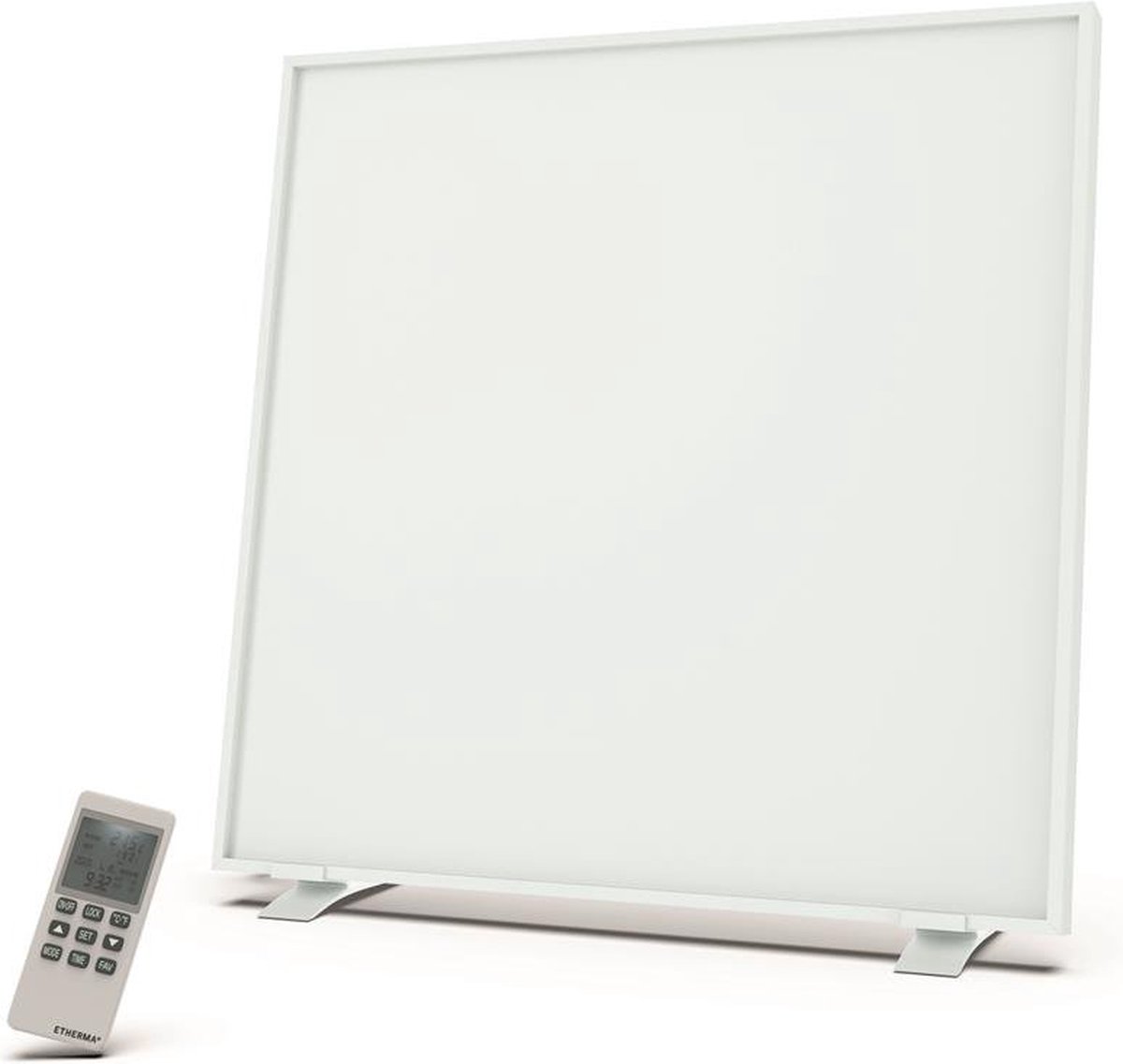 ETHERMA verplaatsbaar infraroodpaneel 60x60cm met standaard en afstandsbediening - 350W (60068)