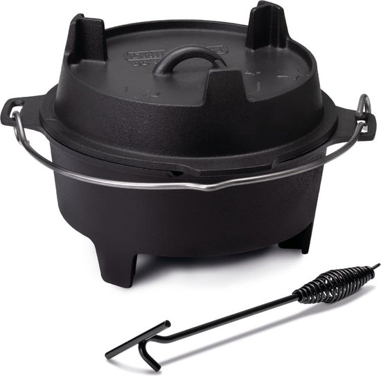 Dutch Oven Petromax FT9 9QT - Pentola Ghisa Con Piedini Per Outdoor - Foto 8