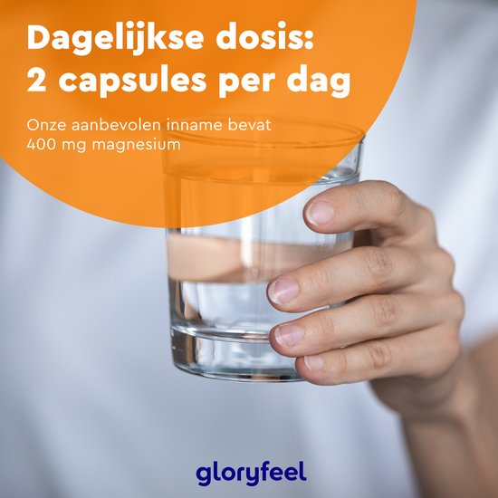 gloryfeel Magnesium 400 tabletten - 760mg, waarvan 400mg elementair ...