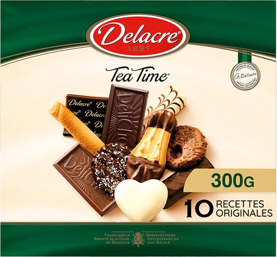 DELACRE Boîte d'1kg de biscuits Tea Time