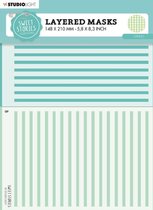 Mask stencil Sweet stories - Stripes nr. 190