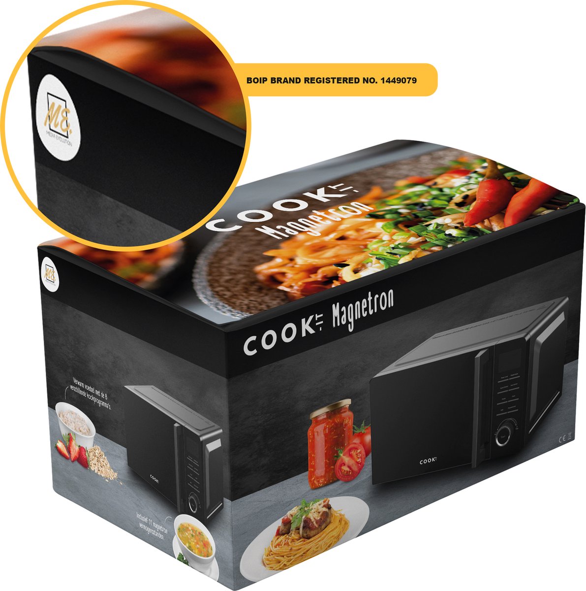 COOK-IT Vrijstaande Magnetron - 20L - 11 Sterktes - 8 Kookprogamma's - Nieuw Model - Microwave — afbeelding 7
