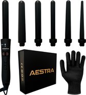 Aestra 5-in-1 Krultang met Opzetstukken - Ionische Technologie - Keramisch - Incl. Hittebestendige Handschoen - Geschikt voor Alle Haartypes