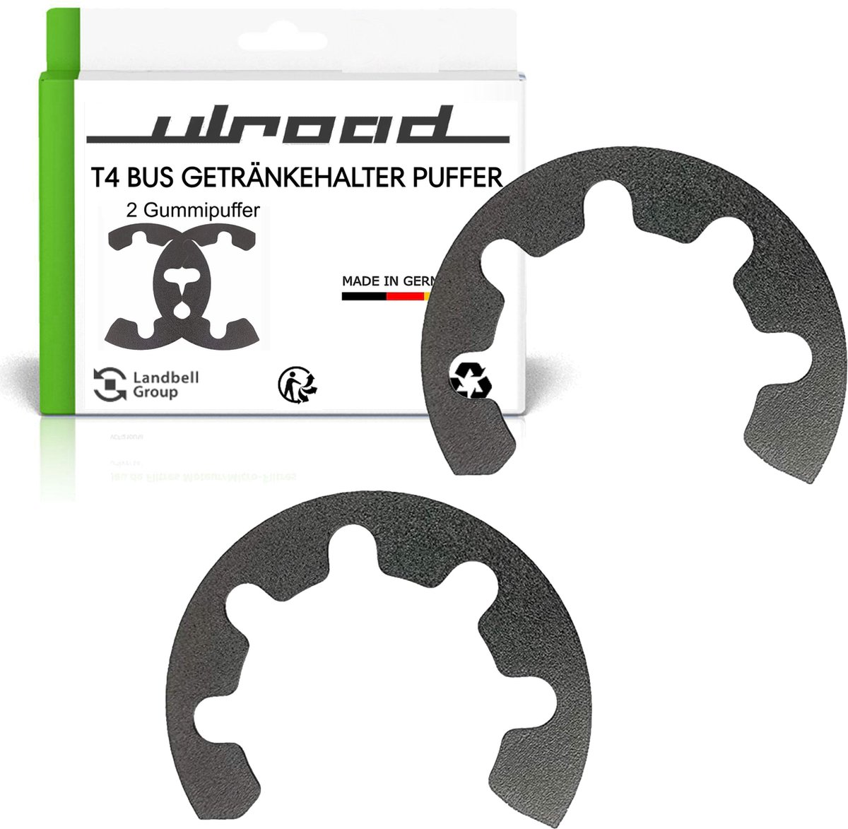 ULROAD Reserve-onderdelen rubber voor bekerhouder, geschikt voor VW T4 Bulli-Passat 35i rubber geschikt voor VW T4 bus accessoires.
