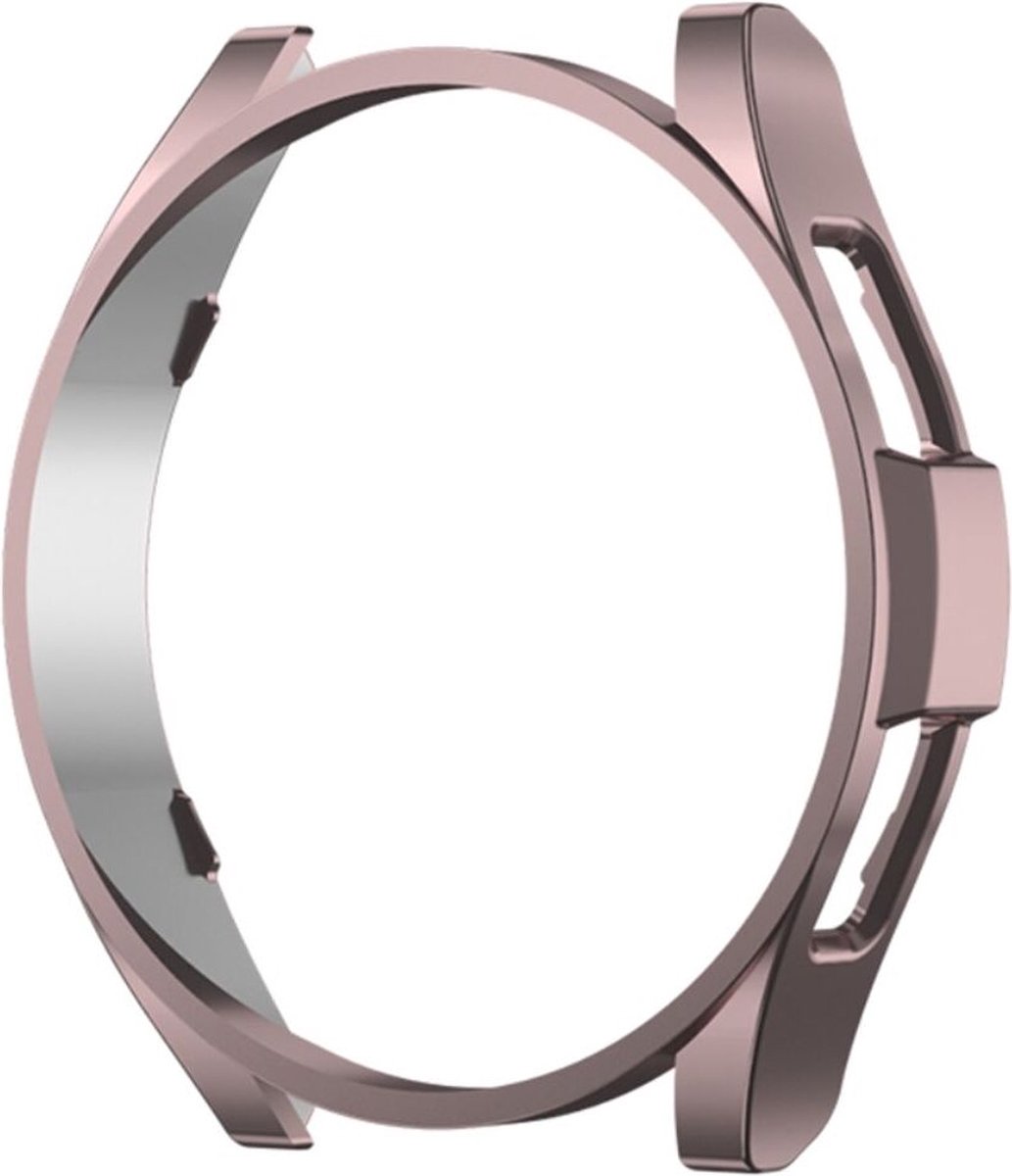 Hard Plastic Bumper Hoesje Roze Goud Geschikt voor Samsung Galaxy Watch 6 40MM
