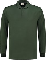 Tricorp 202005 Poloshirt UV Block Cooldry Bouteille à manches longues vert taille XS