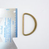D-ring passant gesp brons messing 45mm - 2 stuks